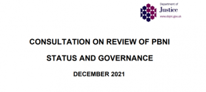 Graphic of DoJ consultation on Review of Probation Board for Northern Ireland