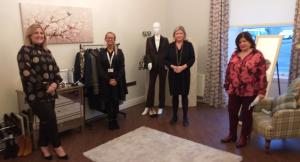 Photo of Dr Geraldine O'Hare, Director of Rehabilitation, visiting dress for success